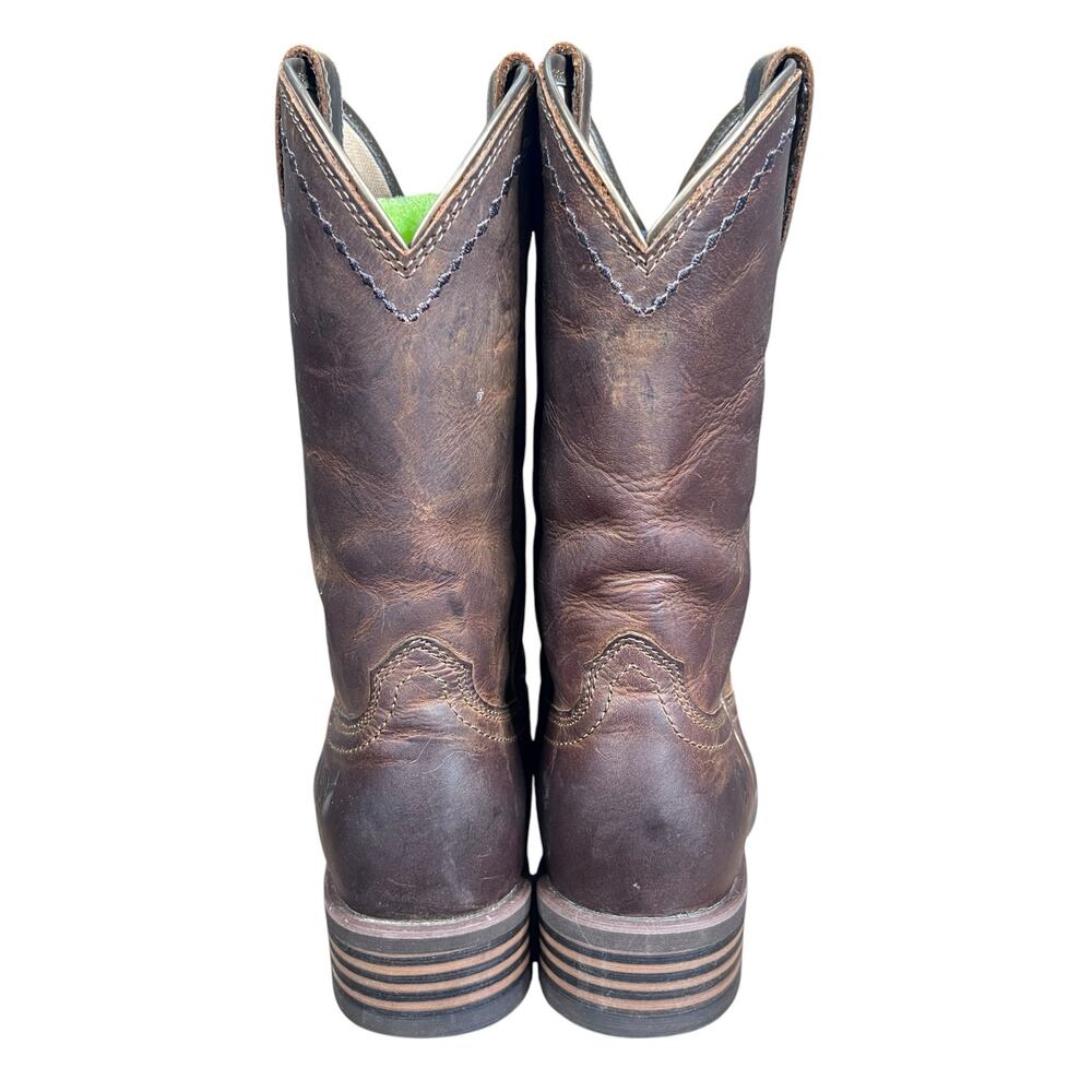 Ariat Heritage Roper Brown Leather Cowgirl Boots Women's 7.5 B - Picture 8 of 10